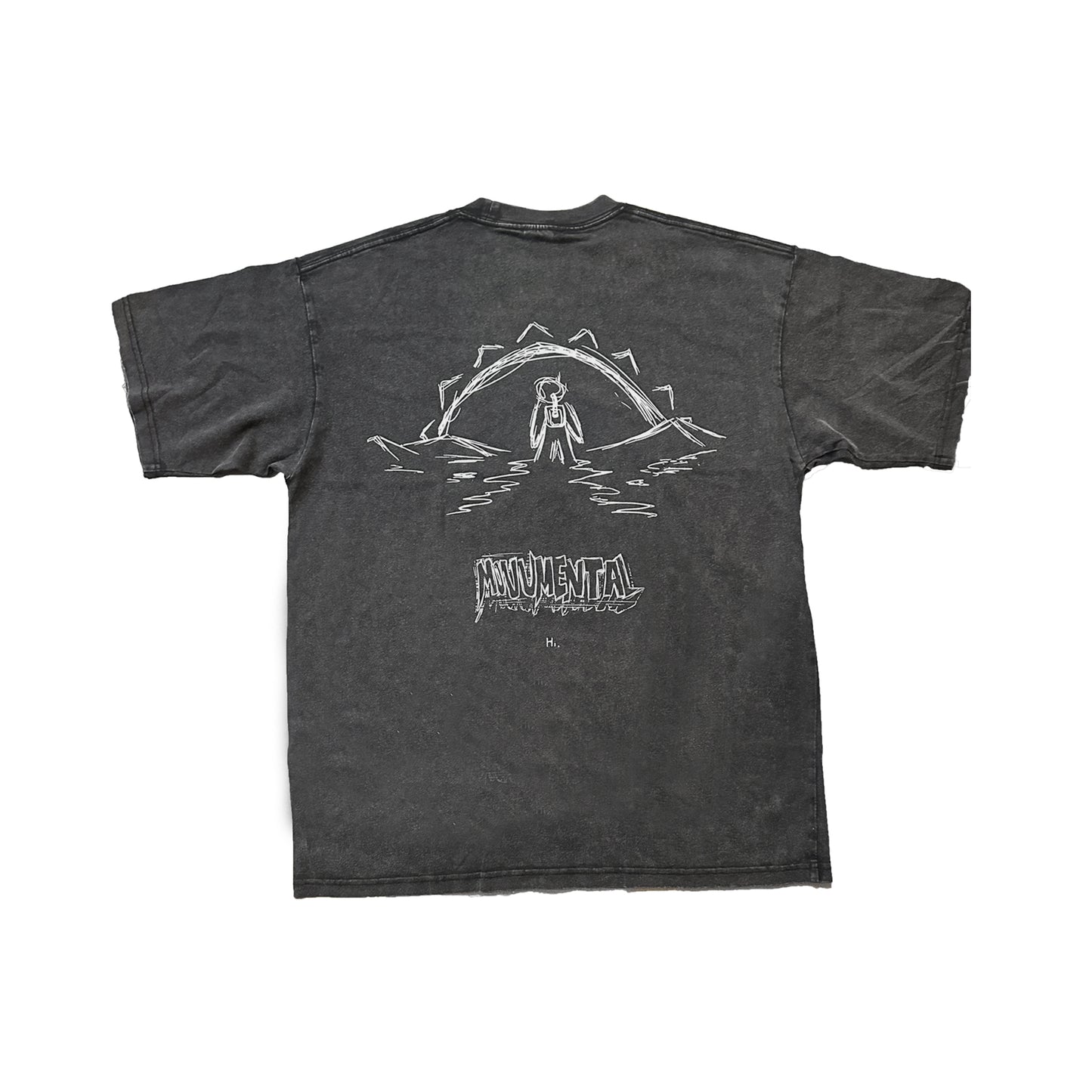 Acid Charcoal Sk*tched Tee