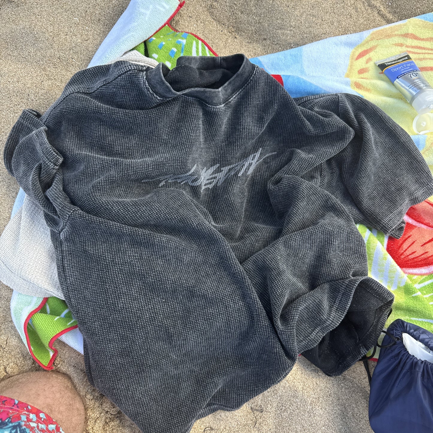 Waffle Washed Boxy T-Shirt