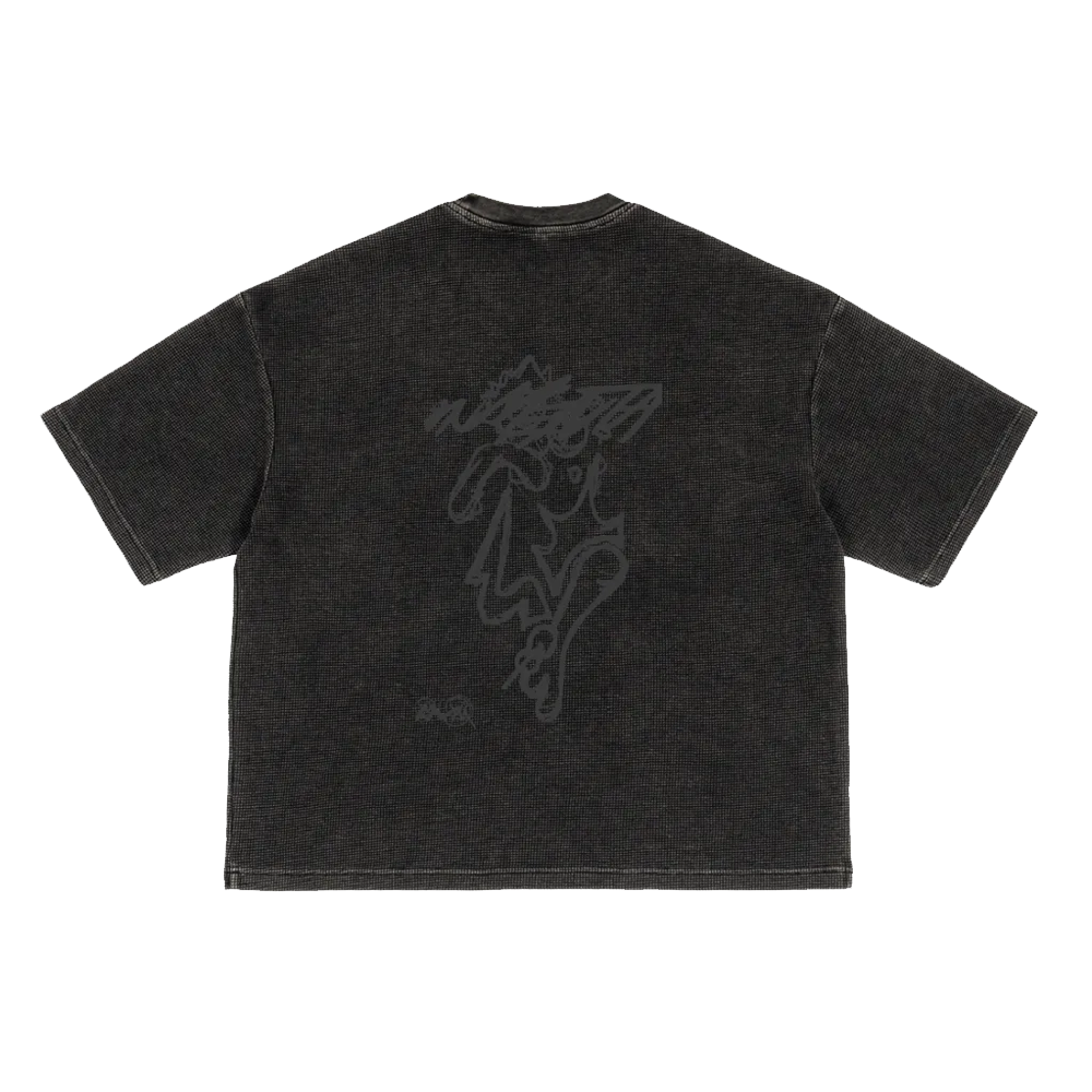 Waffle Washed Boxy T-Shirt